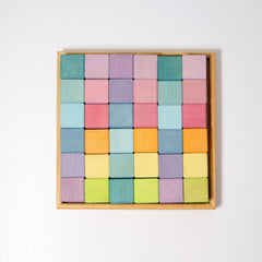 GRIMM'S Square, 36 Cubes, pastel