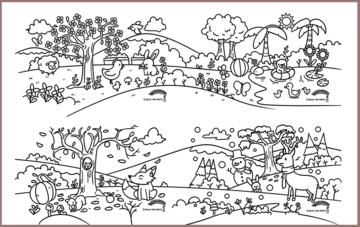 COLOUR ME MATS Celebrating Seasons (Colouring Mat Bundle)