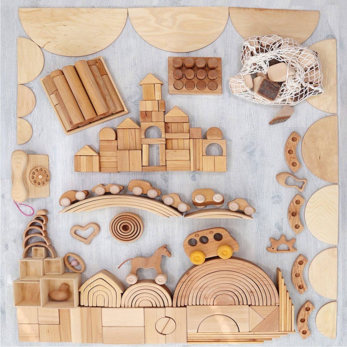GRIMM'S Rainbow Natural / 6 piece, Medium